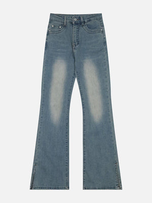 Tntwear® - Rough Edge Flared Jeans - tntwear1