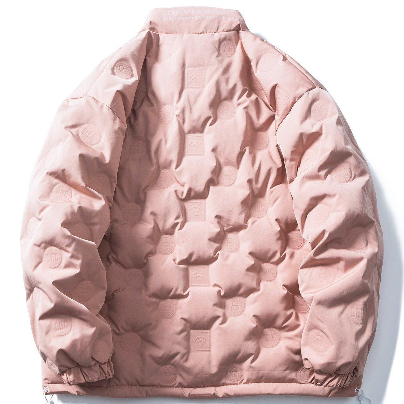 Tntwear® - Seal Pattern Puffer Jacket - tntwear1