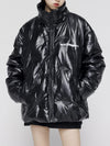 Tntwear® - Shiny Pleated Down Coat - tntwear1
