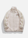 Tntwear® - Side Sleeves Patchwork Sherpa Coat - tntwear1