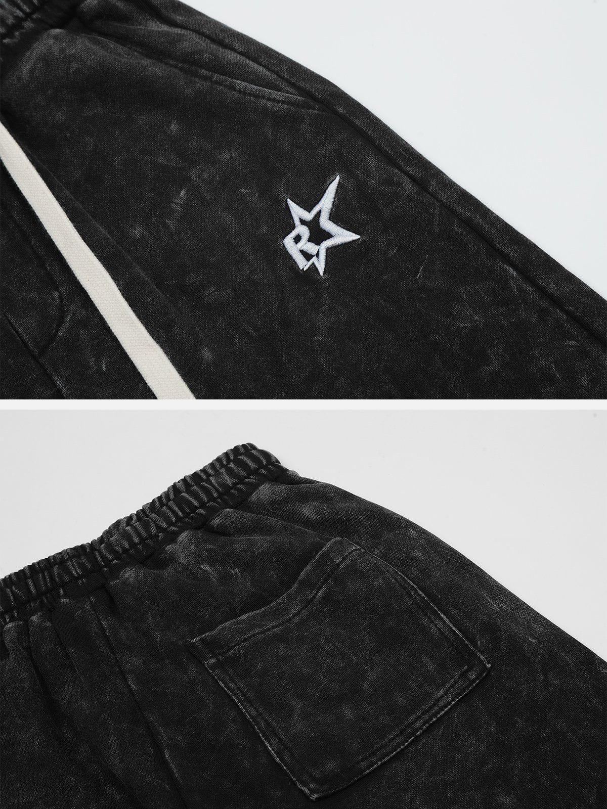 Tntwear® - Side Stripe Washed Shorts - tntwear1
