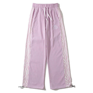 Tntwear® - Side Zebra Pattern Paneled Sweatpants - tntwear1