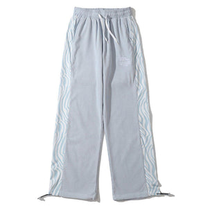 Tntwear® - Side Zebra Pattern Paneled Sweatpants - tntwear1