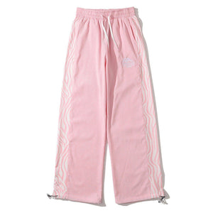 Tntwear® - Side Zebra Pattern Paneled Sweatpants - tntwear1