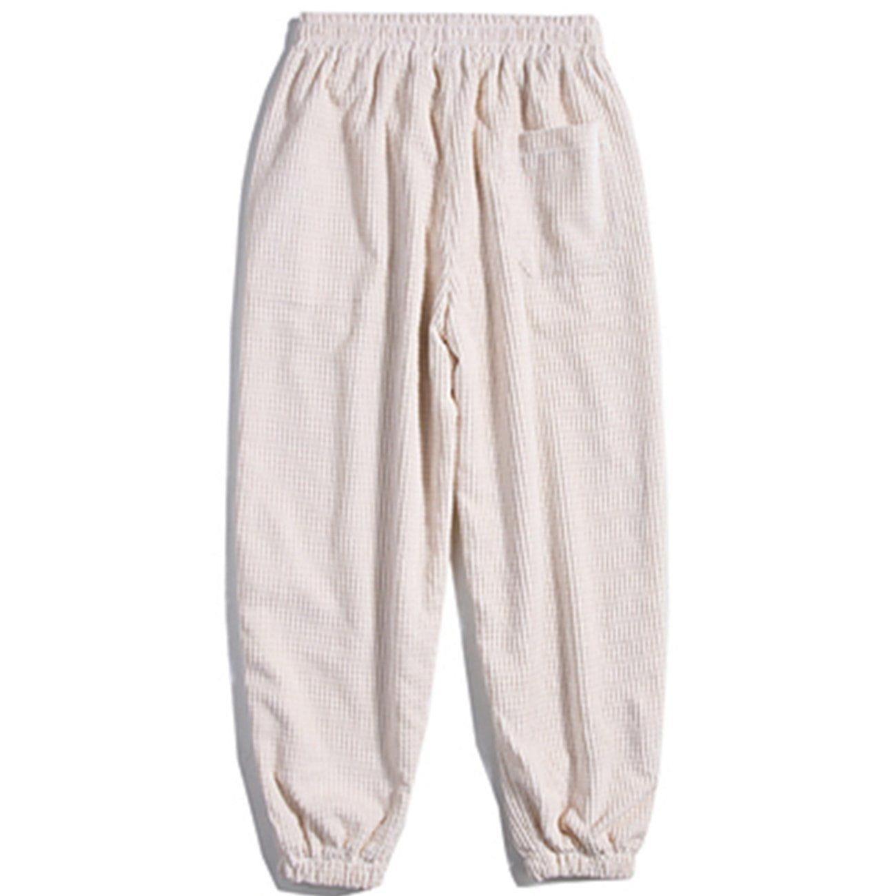 Tntwear® - Simple Pure Color Corduroy Joggers - tntwear1