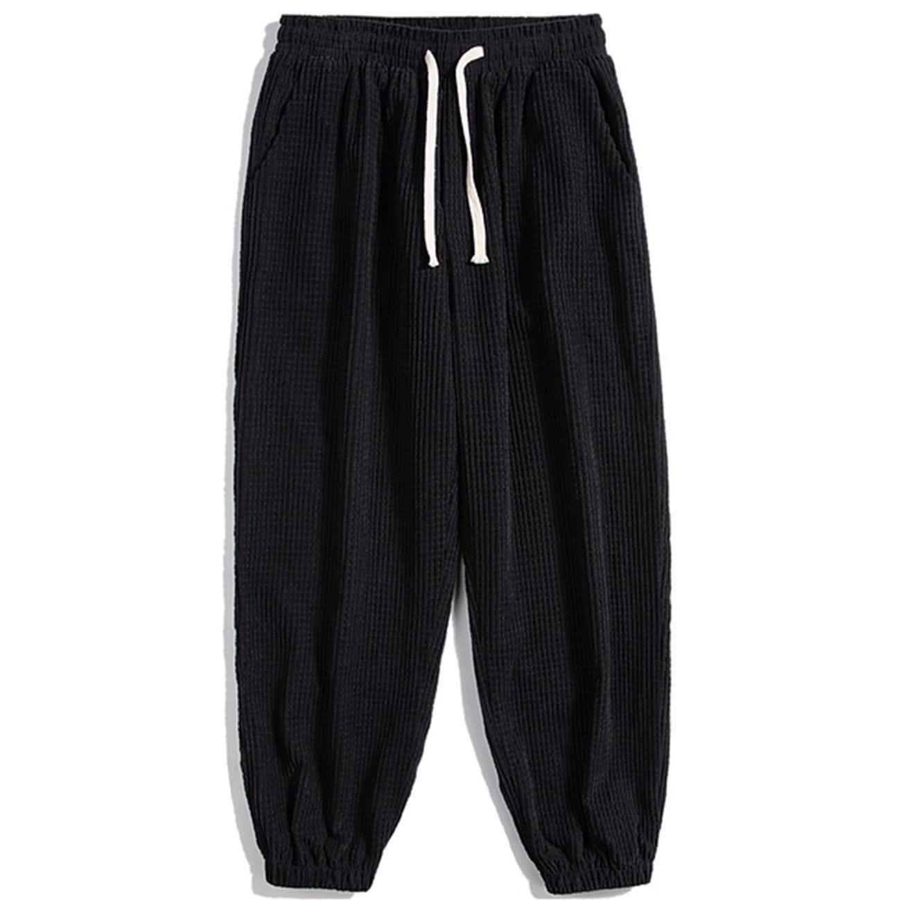 Tntwear® - Simple Pure Color Corduroy Joggers - tntwear1