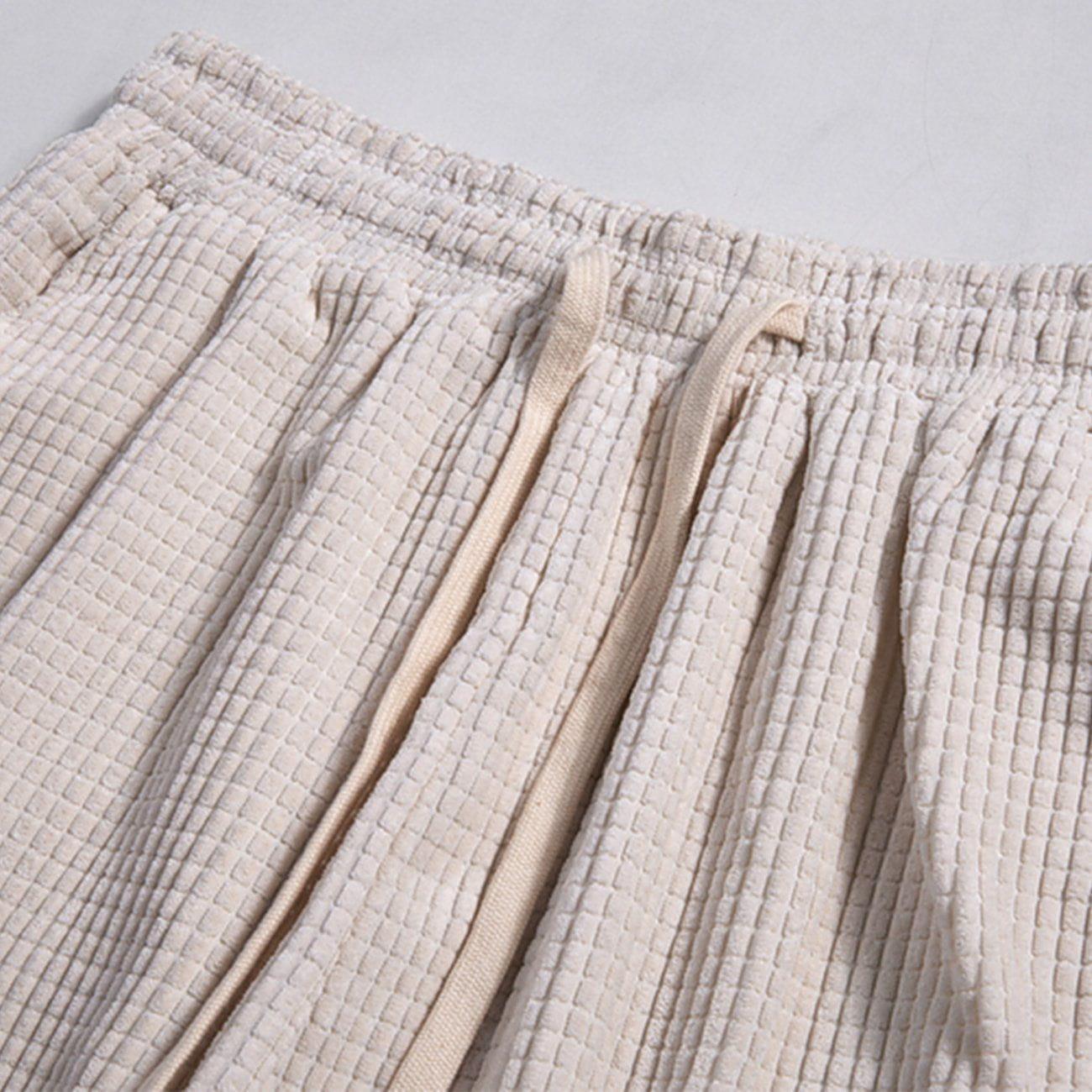 Tntwear® - Simple Pure Color Corduroy Joggers - tntwear1