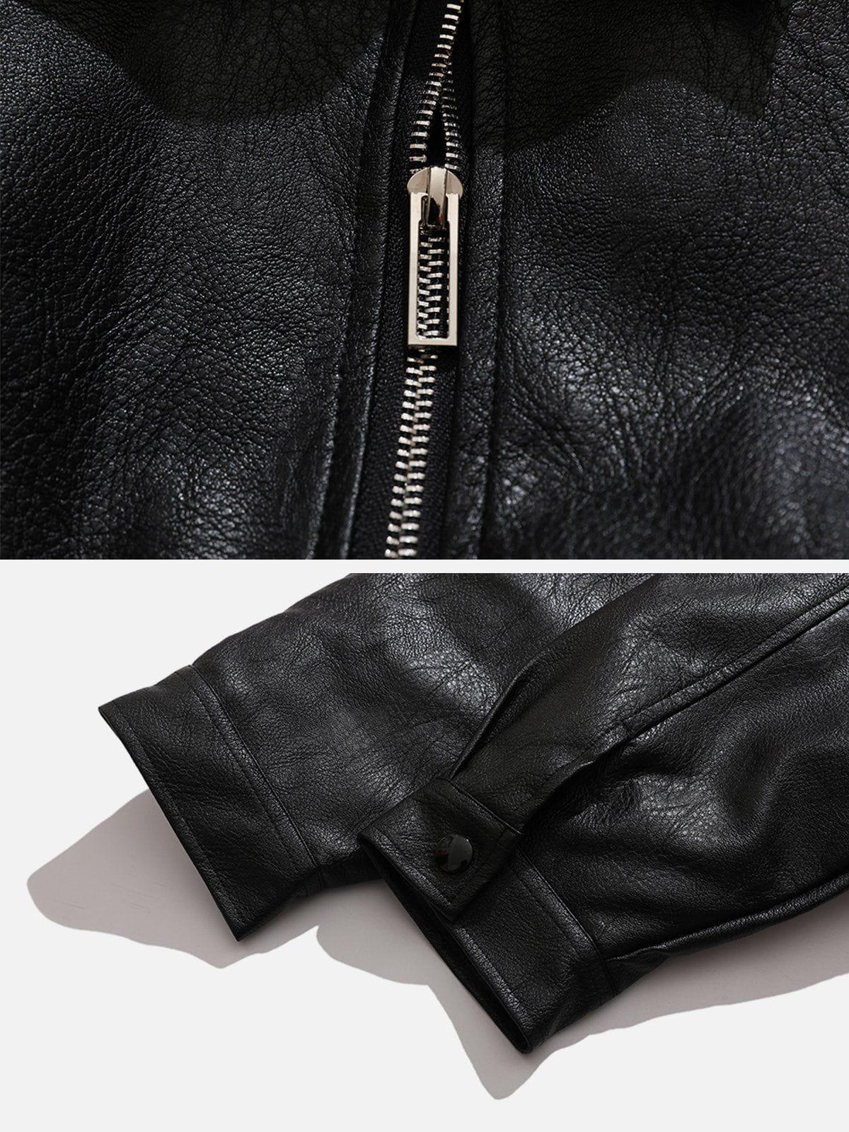 Tntwear® - Skull Embroidery Winter Coat - tntwear1