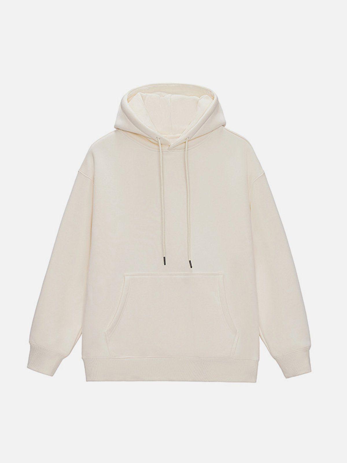 Tntwear® - Solid Color Drawstring Hoodie - tntwear1