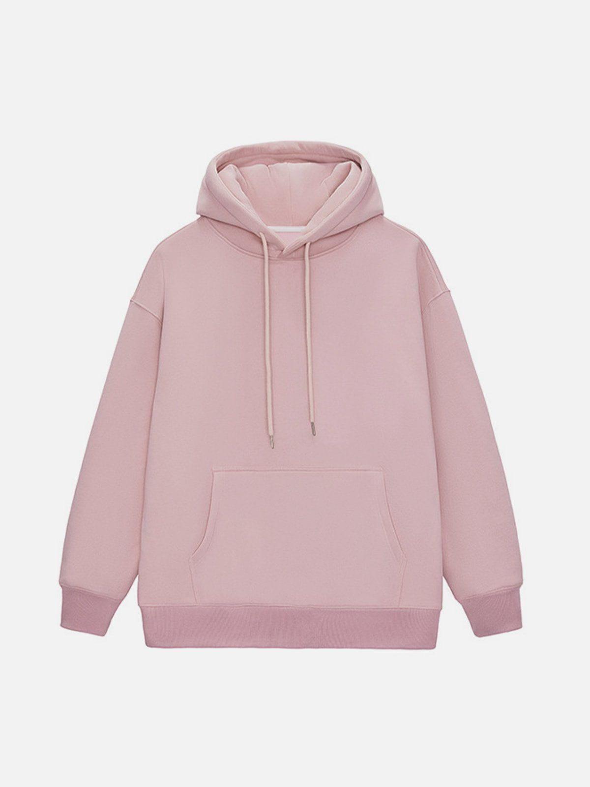 Tntwear® - Solid Color Drawstring Hoodie - tntwear1