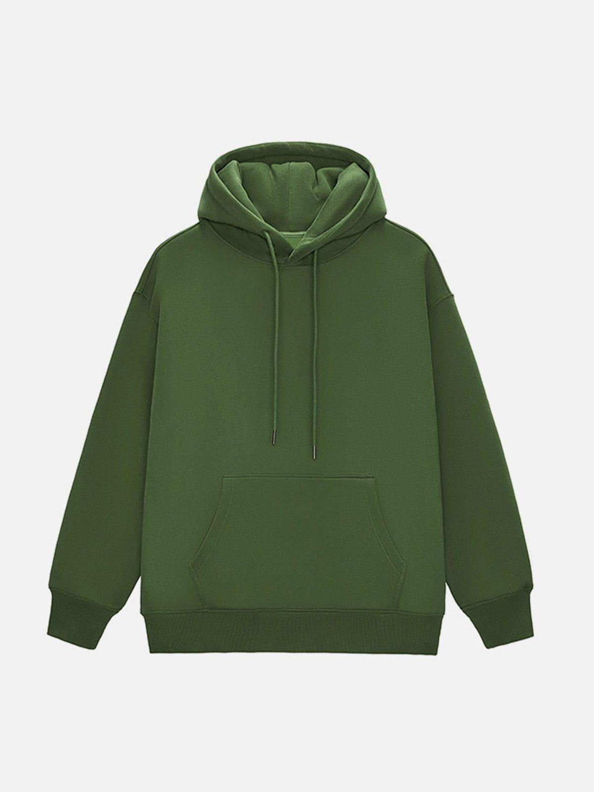 Tntwear® - Solid Color Drawstring Hoodie - tntwear1