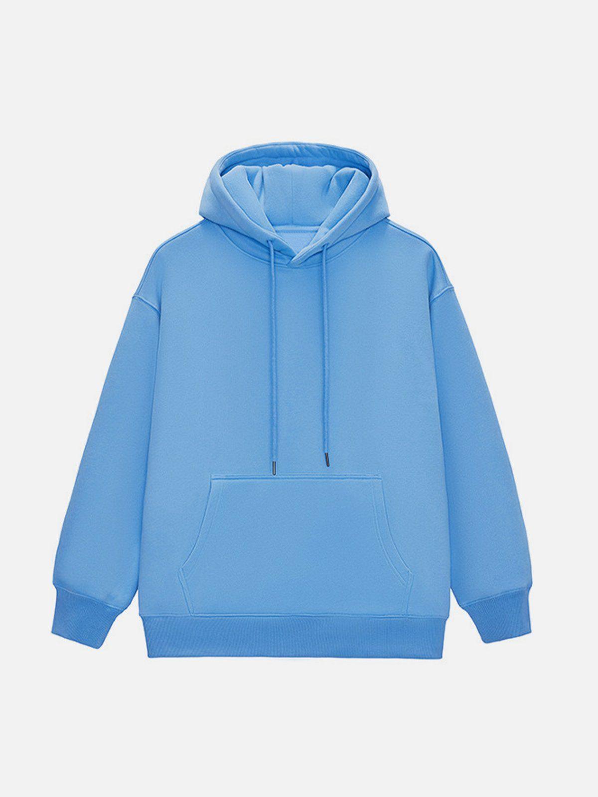 Tntwear® - Solid Color Drawstring Hoodie - tntwear1