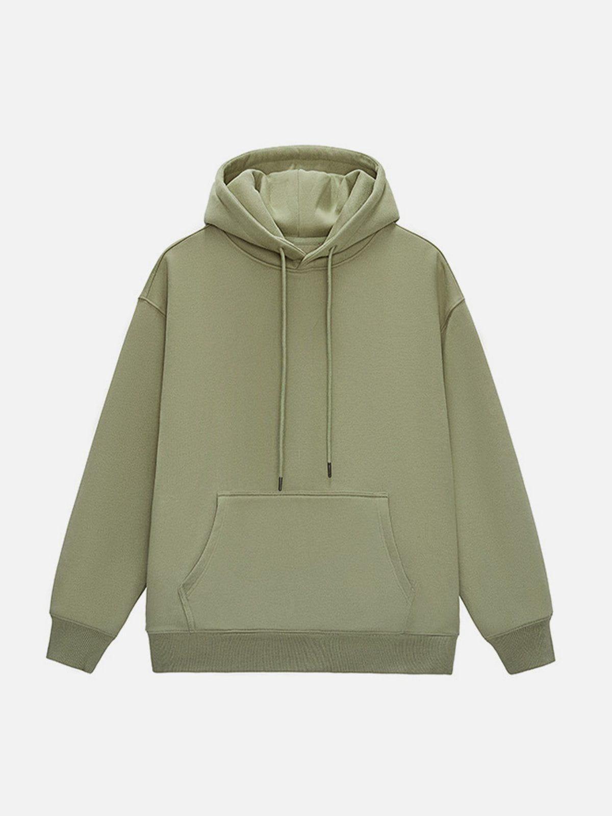 Tntwear® - Solid Color Drawstring Hoodie - tntwear1