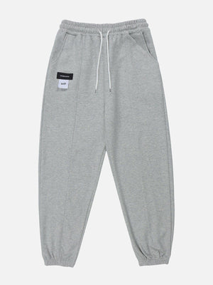 Tntwear® - Solid Color Embroidery Sweatpants - tntwear1