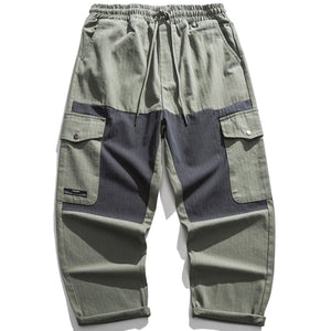 Sneakerland® - Solid Color Multiple Pockets Cargo Pants - tntwear1