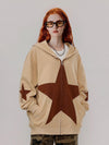 Tntwear® - Star Graphic Print Hoodie - tntwear1