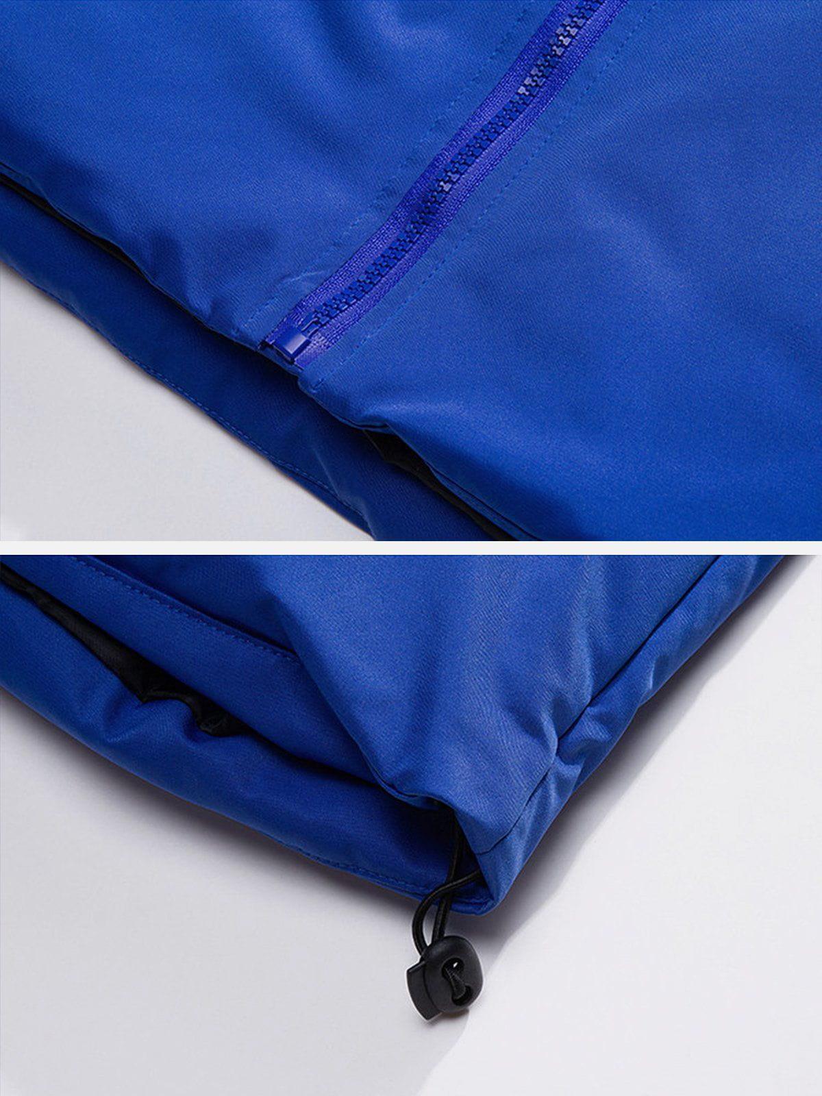 Tntwear® - Star Letter Print Winter Coat - tntwear1