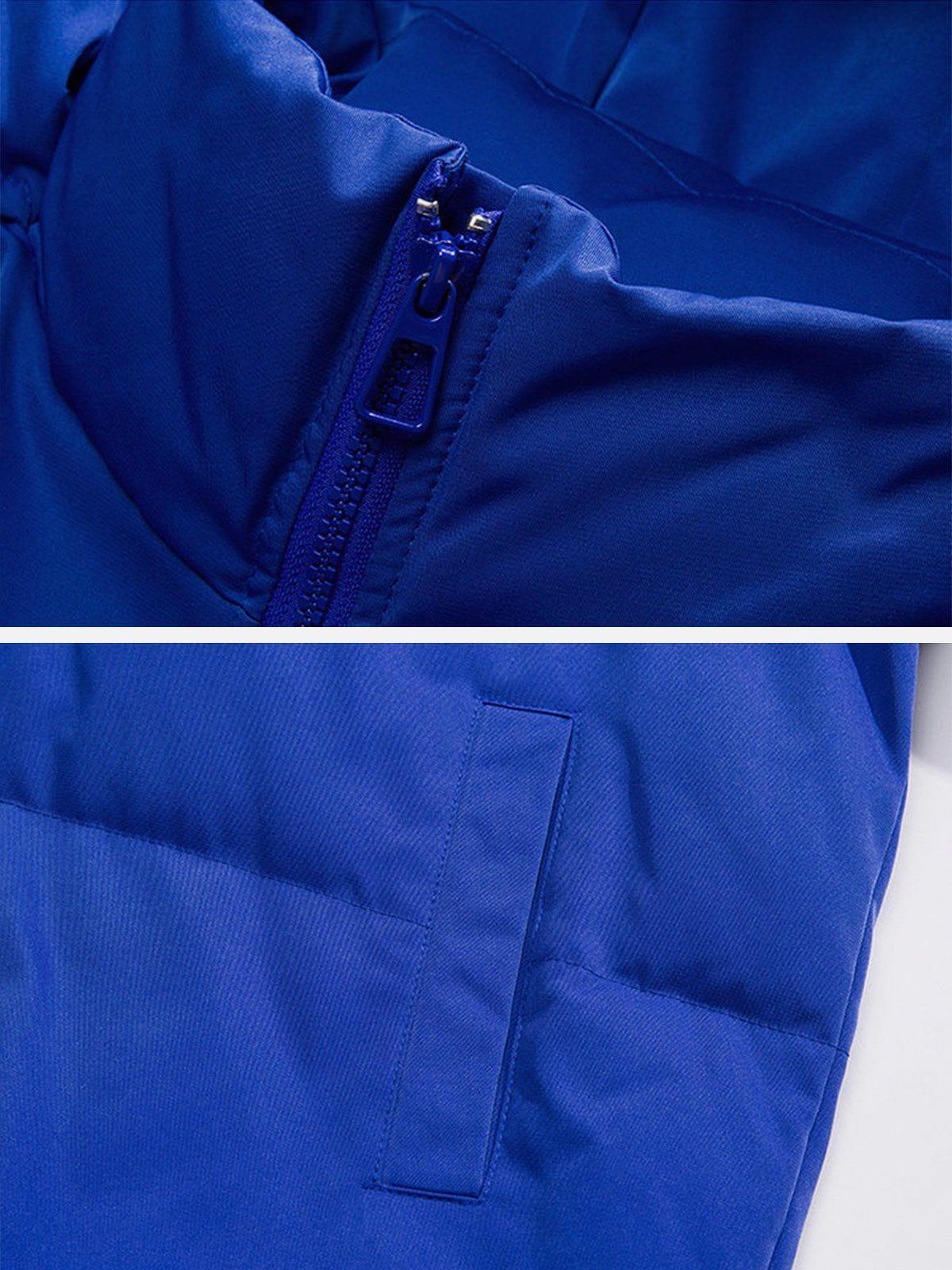 Tntwear® - Star Letter Print Winter Coat - tntwear1