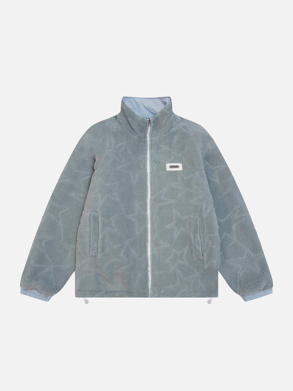 Tntwear® - Star Plaid Two-sided Winter Coat - tntwear1