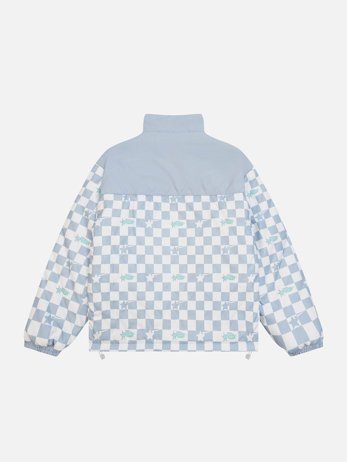 Tntwear® - Star Plaid Two-sided Winter Coat - tntwear1