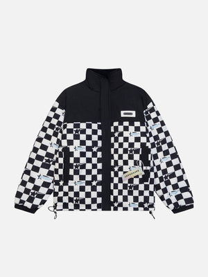 Tntwear® - Star Plaid Two-sided Winter Coat - tntwear1