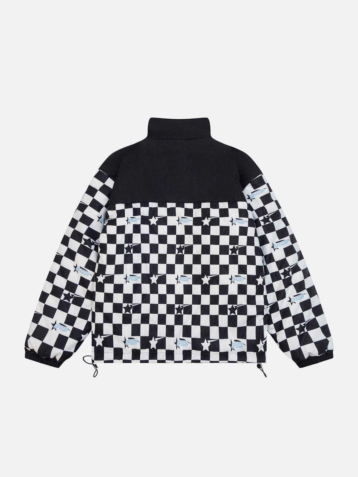 Tntwear® - Star Plaid Two-sided Winter Coat - tntwear1