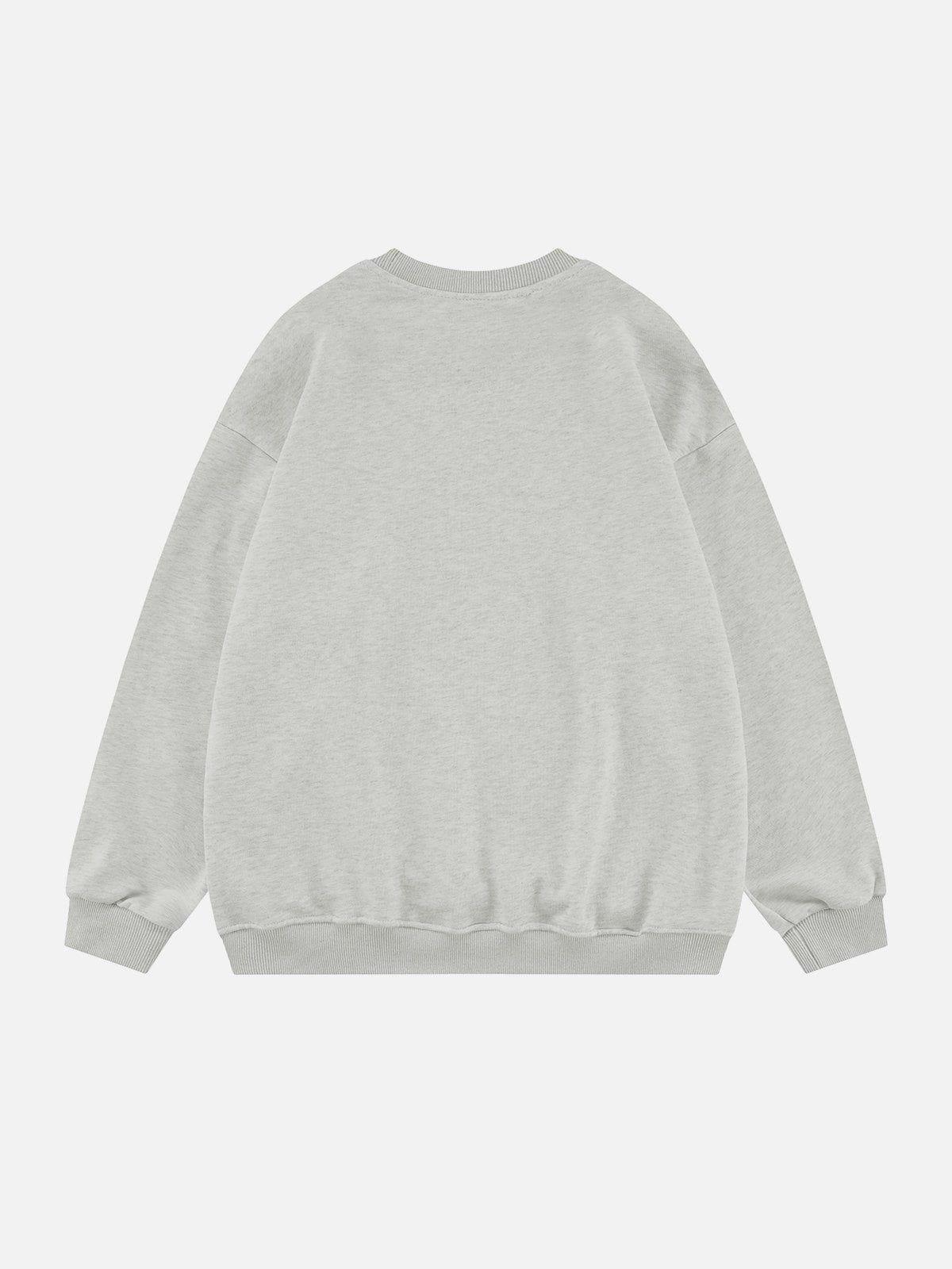 Tntwear® - Star Terry Embroidered Sweatshirt - tntwear1
