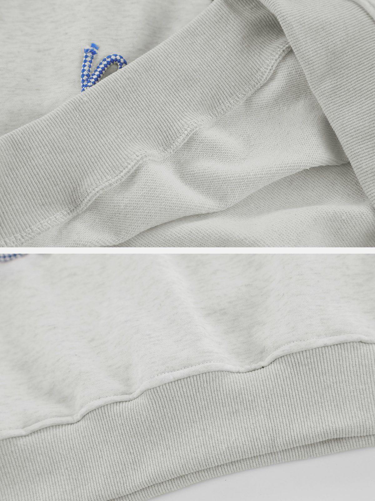 Tntwear® - Star Terry Embroidered Sweatshirt - tntwear1