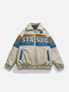 Tntwear® - STASXC Patchwork PU Winter Coat - tntwear1