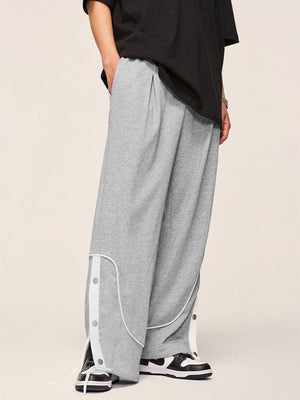 Tntwear® - Stripe Buckle Drawstring Sweatpants - tntwear1