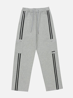 Tntwear® - Striped Side Pockets Sweatpants - tntwear1