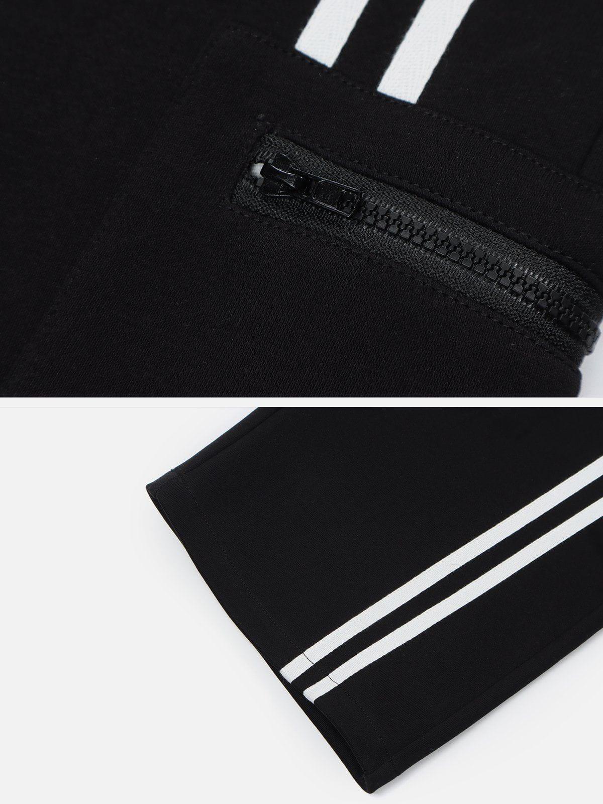Tntwear® - Striped Side Pockets Sweatpants - tntwear1