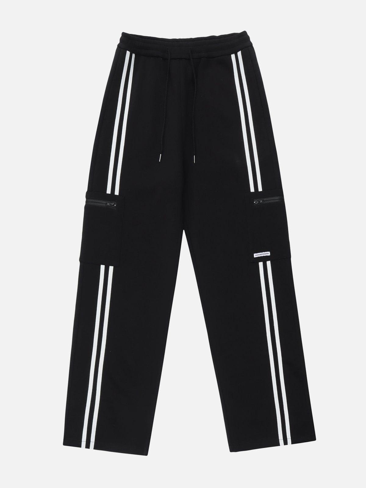 Tntwear® - Striped Side Pockets Sweatpants - tntwear1