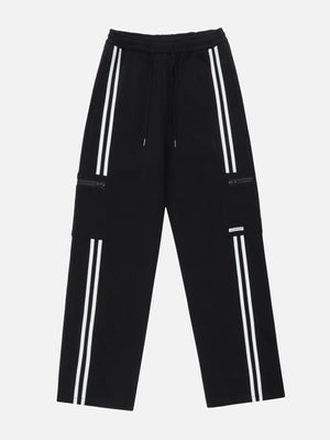 Tntwear® - Striped Side Pockets Sweatpants - tntwear1