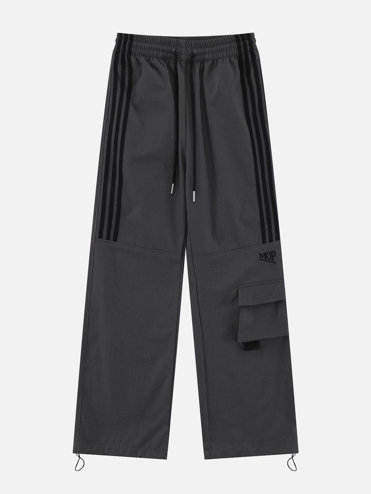 Tntwear® - Tapered Leg Striped Sweatpants - tntwear1