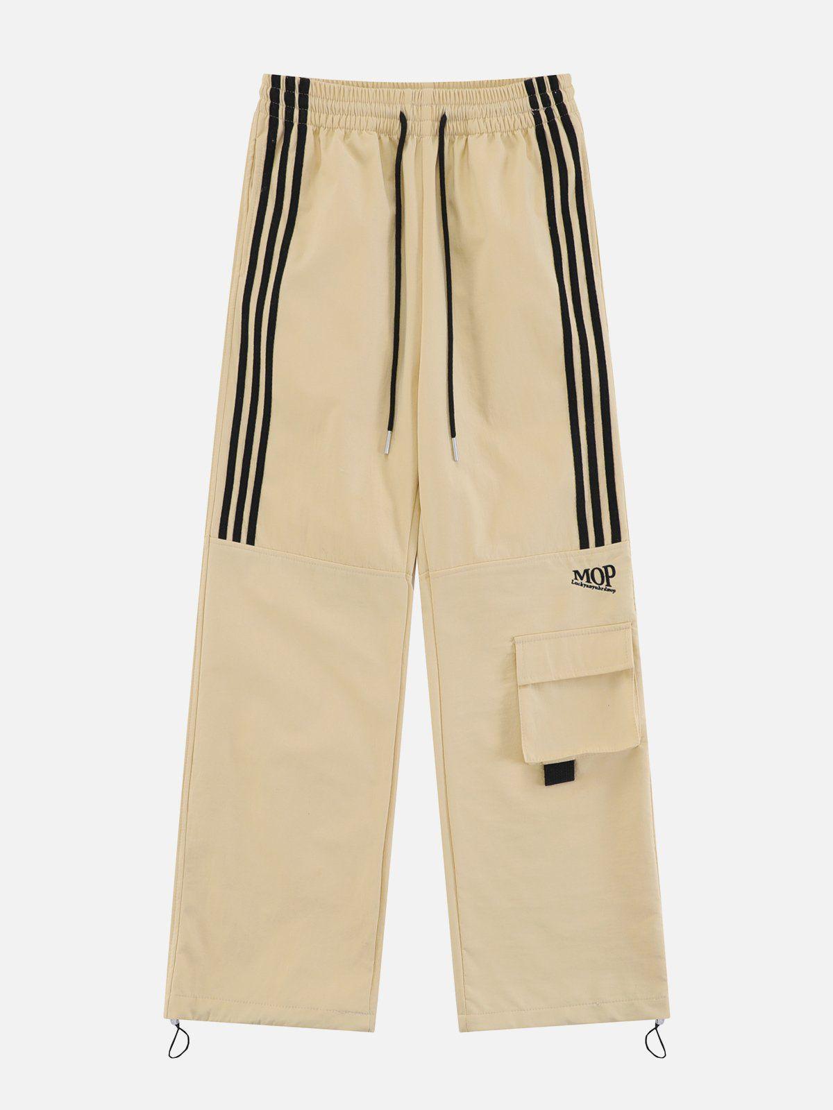Tntwear® - Tapered Leg Striped Sweatpants - tntwear1