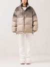 Tntwear® - Tie-Dye Gradient Print Winter Coat - tntwear1