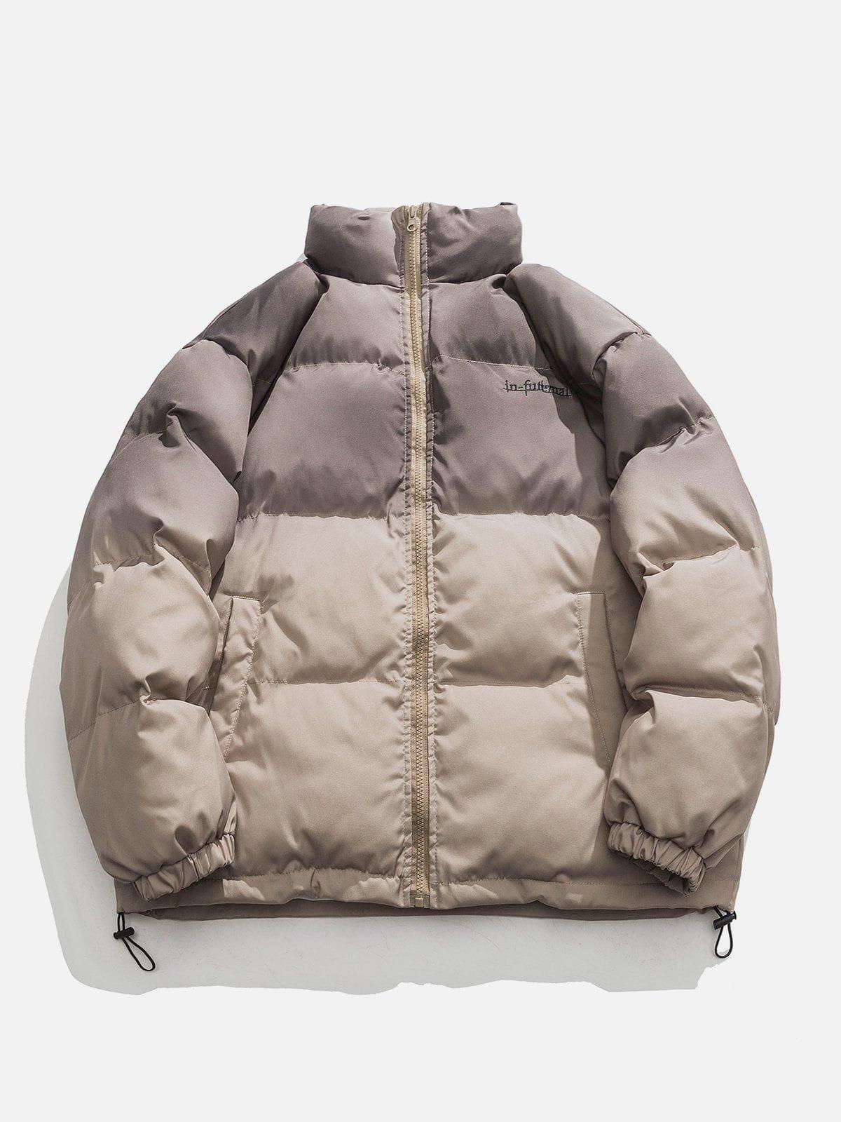 Tntwear® - Tie-Dye Gradient Print Winter Coat - tntwear1
