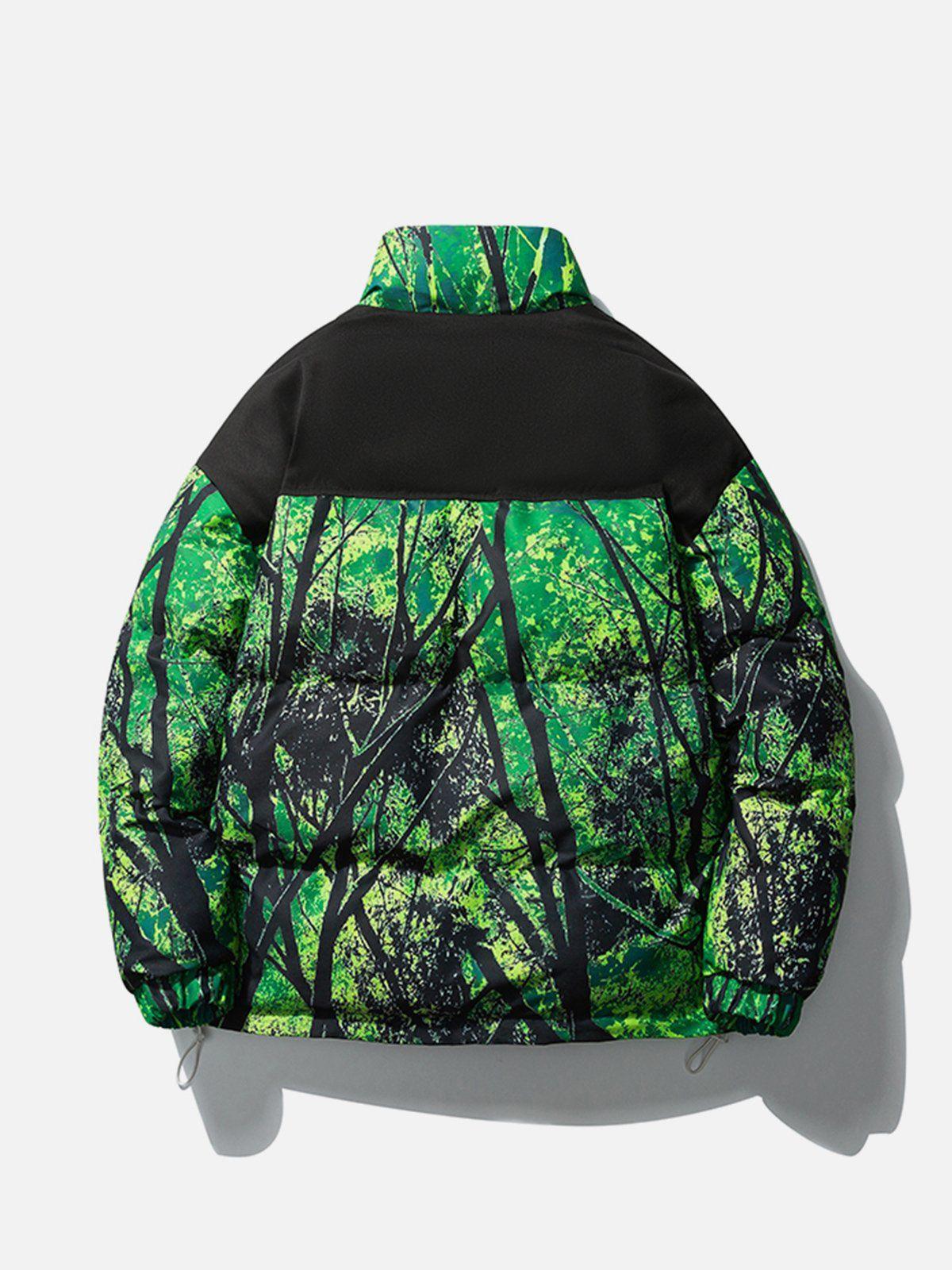 Tntwear® - Tree Pattern Winter Coat - tntwear1