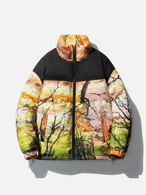 Tntwear® - Tree Pattern Winter Coat - tntwear1