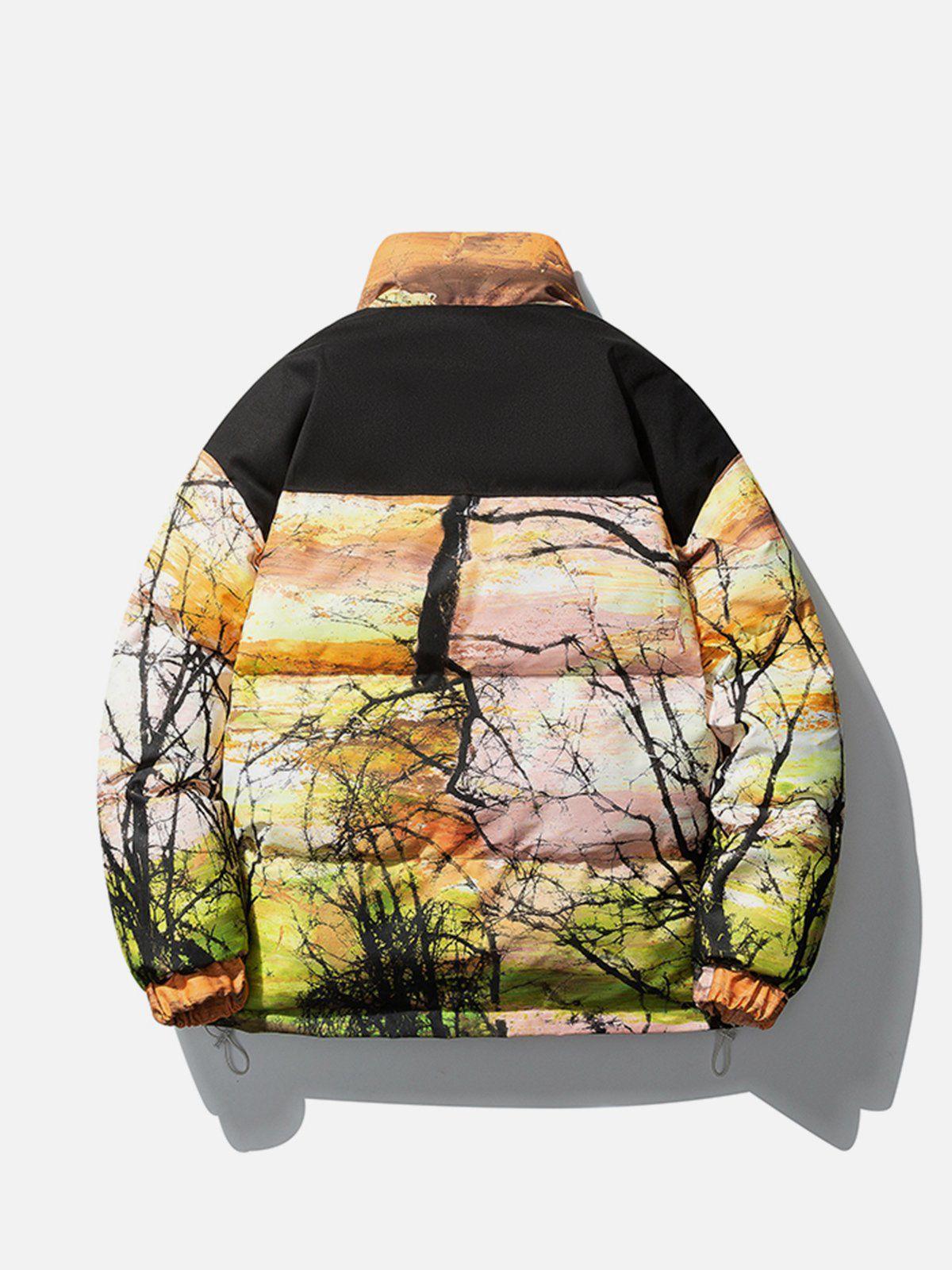 Tntwear® - Tree Pattern Winter Coat - tntwear1