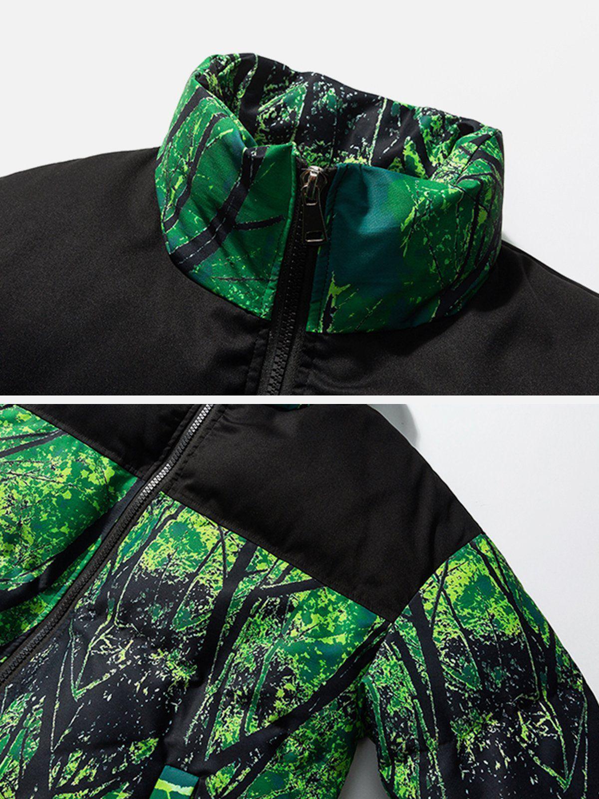 Tntwear® - Tree Pattern Winter Coat - tntwear1
