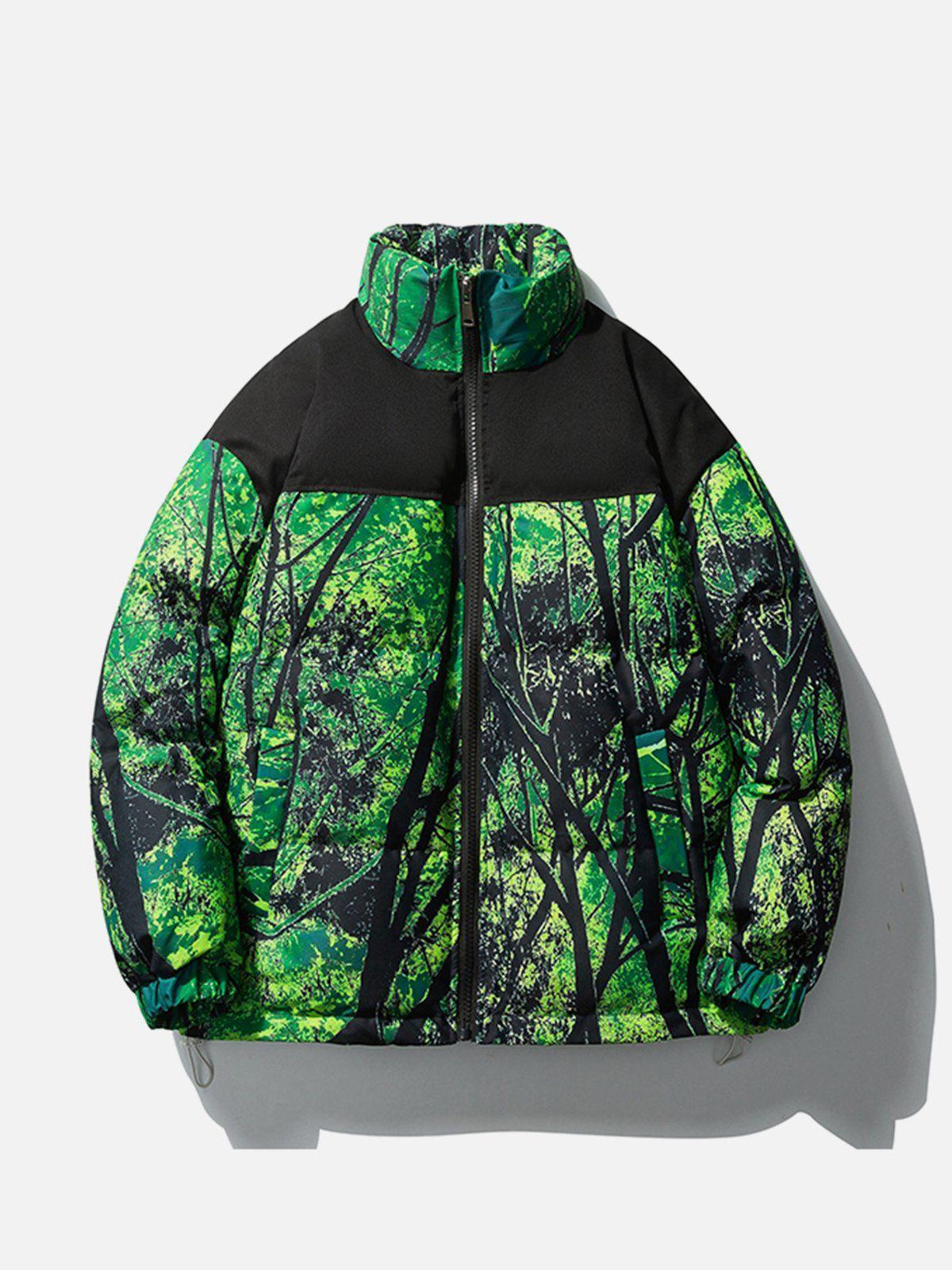 Tntwear® - Tree Pattern Winter Coat - tntwear1
