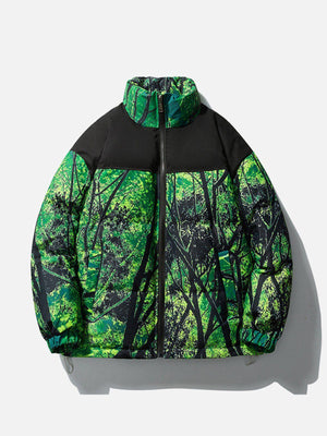 Tntwear® - Tree Pattern Winter Coat - tntwear1