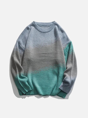 Tntwear® - Vintage Gradient Knit Sweater - tntwear1
