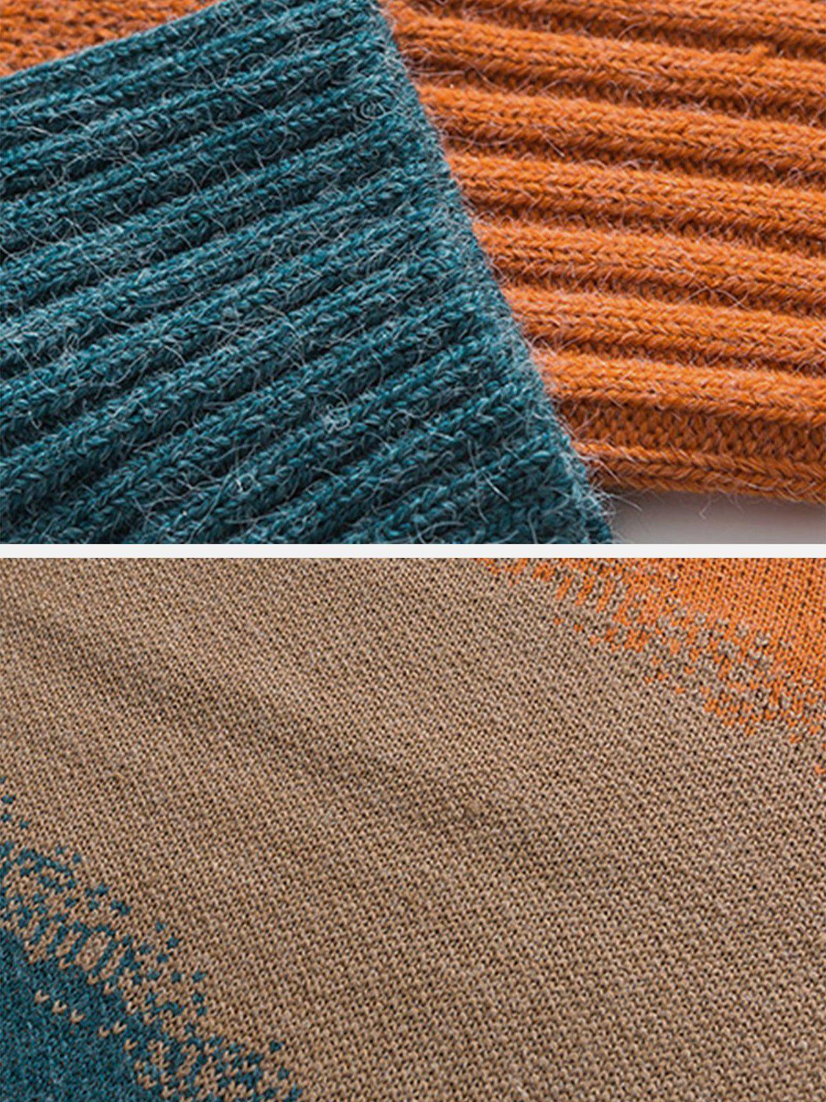 Tntwear® - Vintage Gradient Knit Sweater - tntwear1