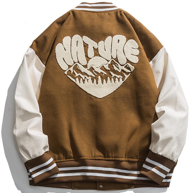 Tntwear® - Vintage High School Jacket Flocked Heart - tntwear1