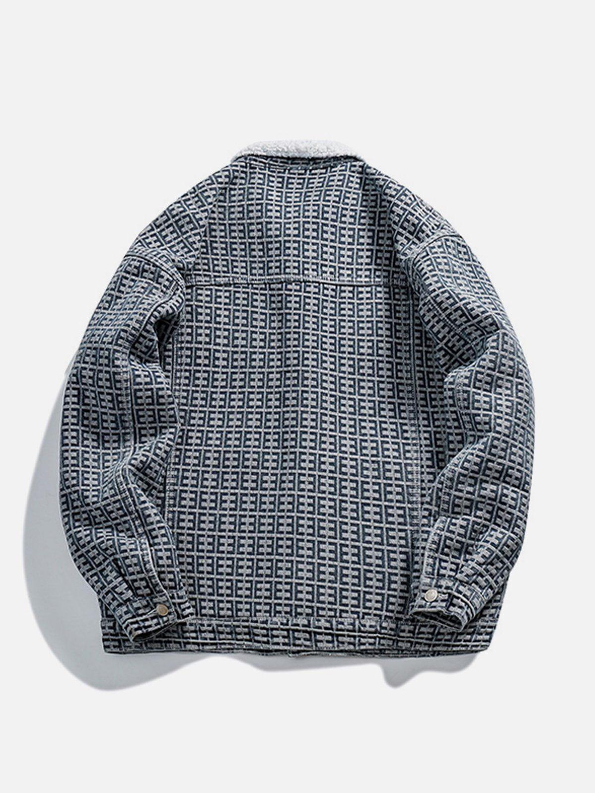 Tntwear® - Vintage Jacquard Winter Coat - tntwear1