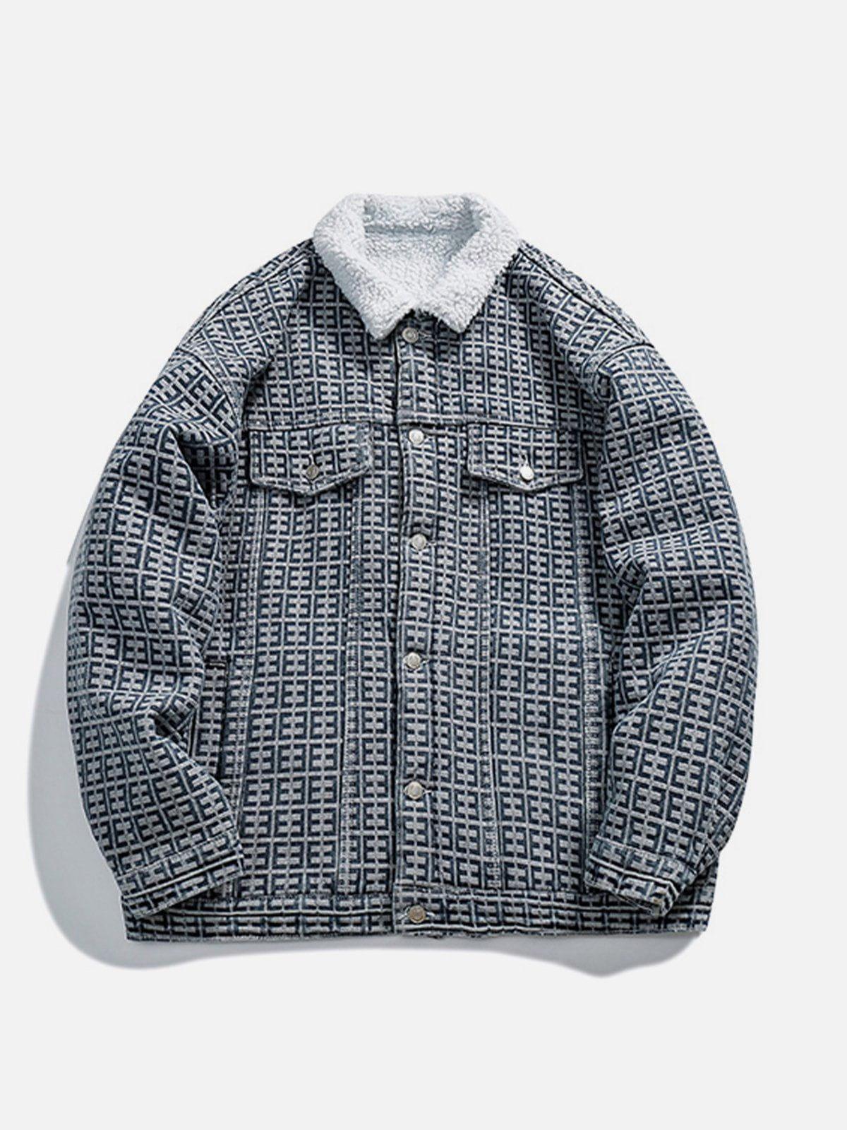 Tntwear® - Vintage Jacquard Winter Coat - tntwear1