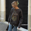 Tntwear® - Vintage Mountain Pattern Fake Two Knit Sweater - tntwear1